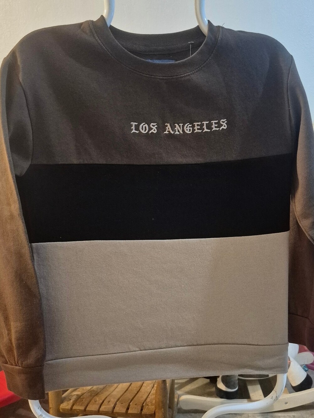 Eighty Eight Brand Los Angeles Youth Medium Color Block Crewneck Sweatshirt